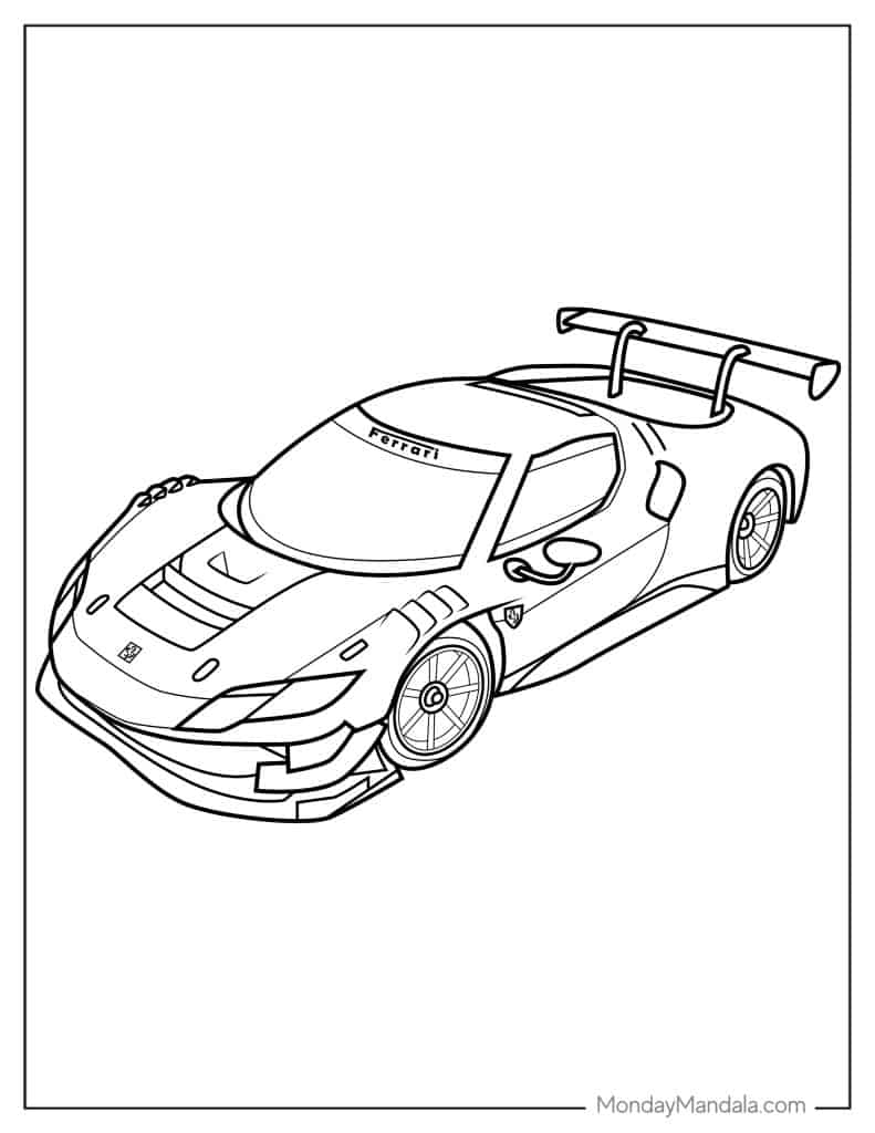 20 Ferrari Coloring Pages Free PDF Printables 20 Ferrari Coloring Pages Free PDF Printables