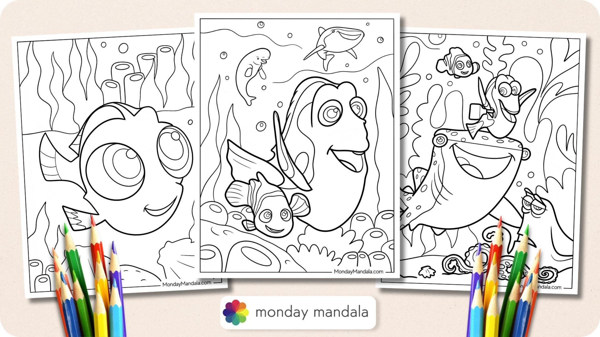 finding dory coloring pages finding dory coloring pages