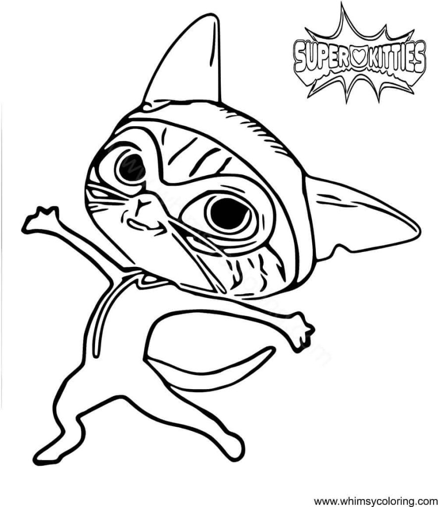 superkitties coloring pages