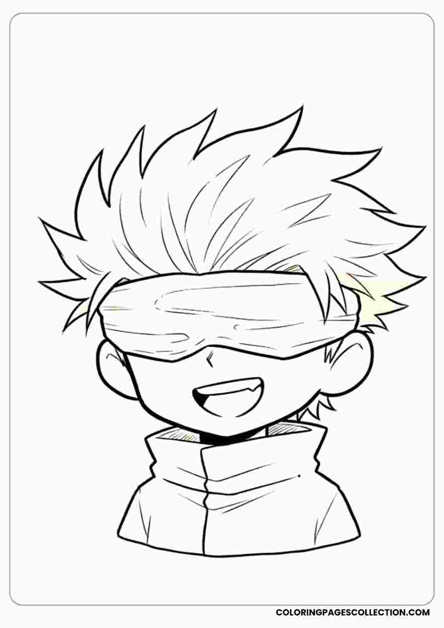 gojo coloring pages