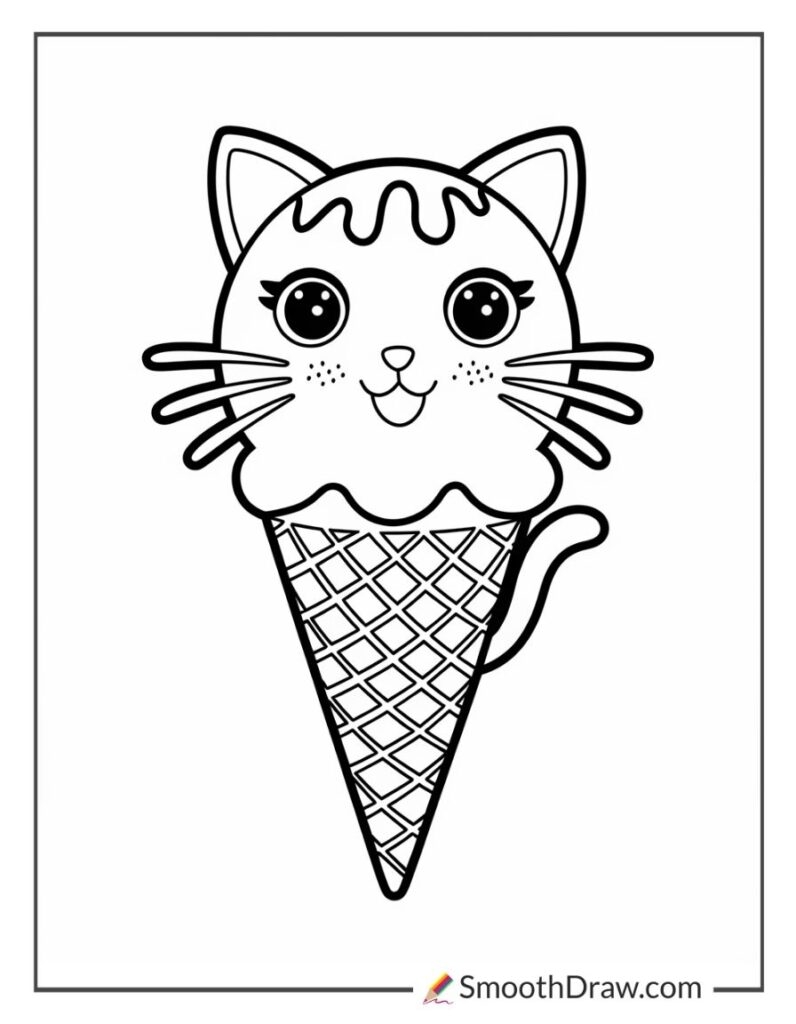 ice cream coloring page