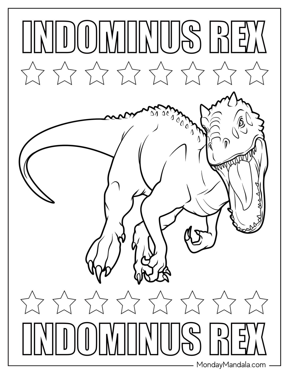 20 Indominus Rex Coloring Pages Free PDF Printables 20 Indominus Rex Coloring Pages Free PDF Printables