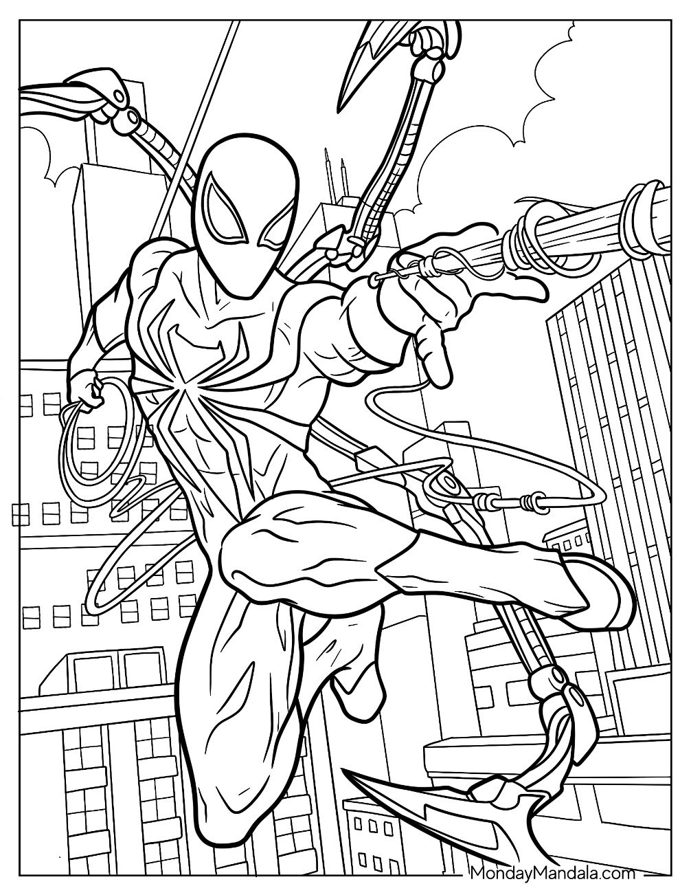 20 Iron Spider Coloring Pages Free PDF Printables 