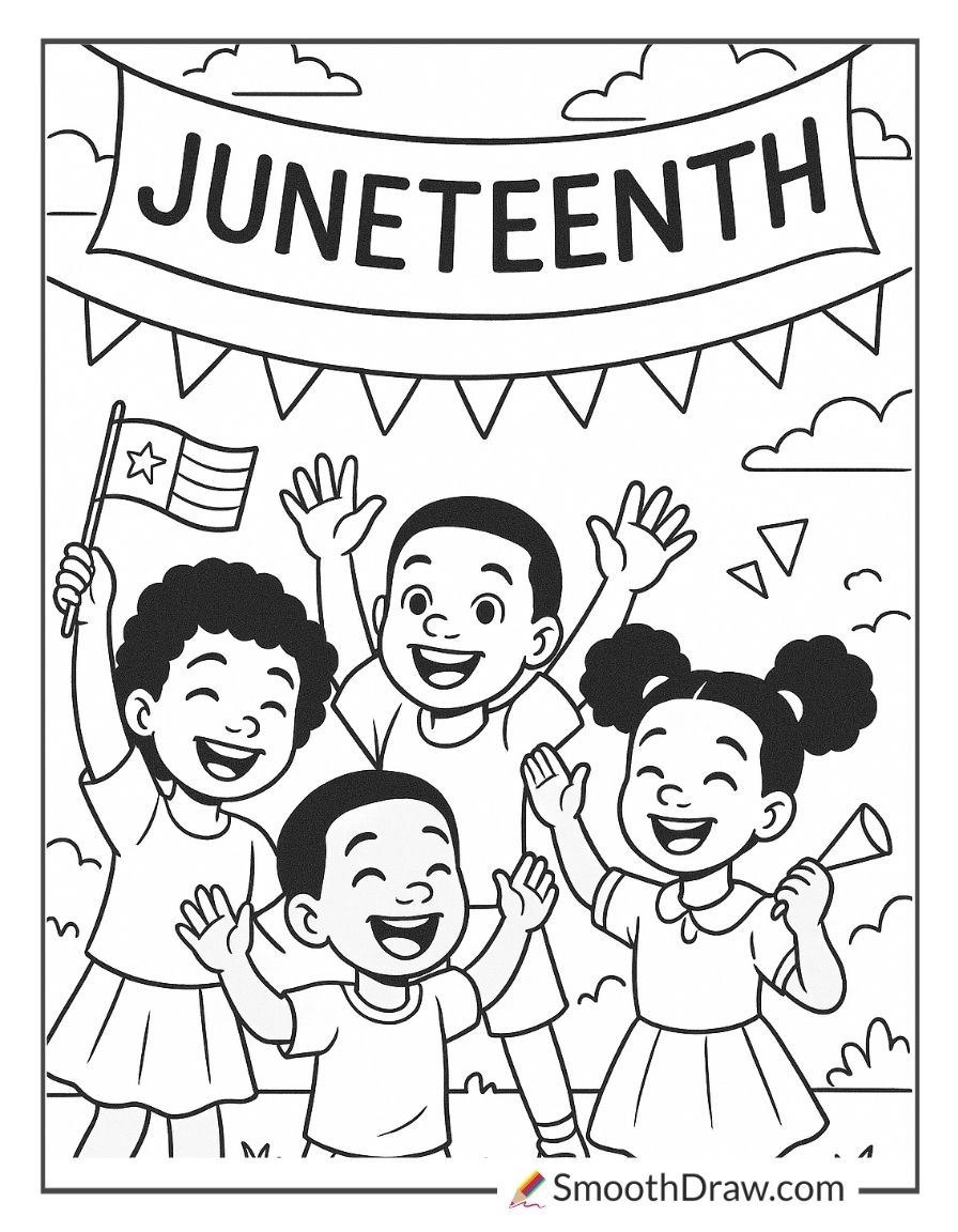 20 Juneteenth Coloring Pages Smooth Draw