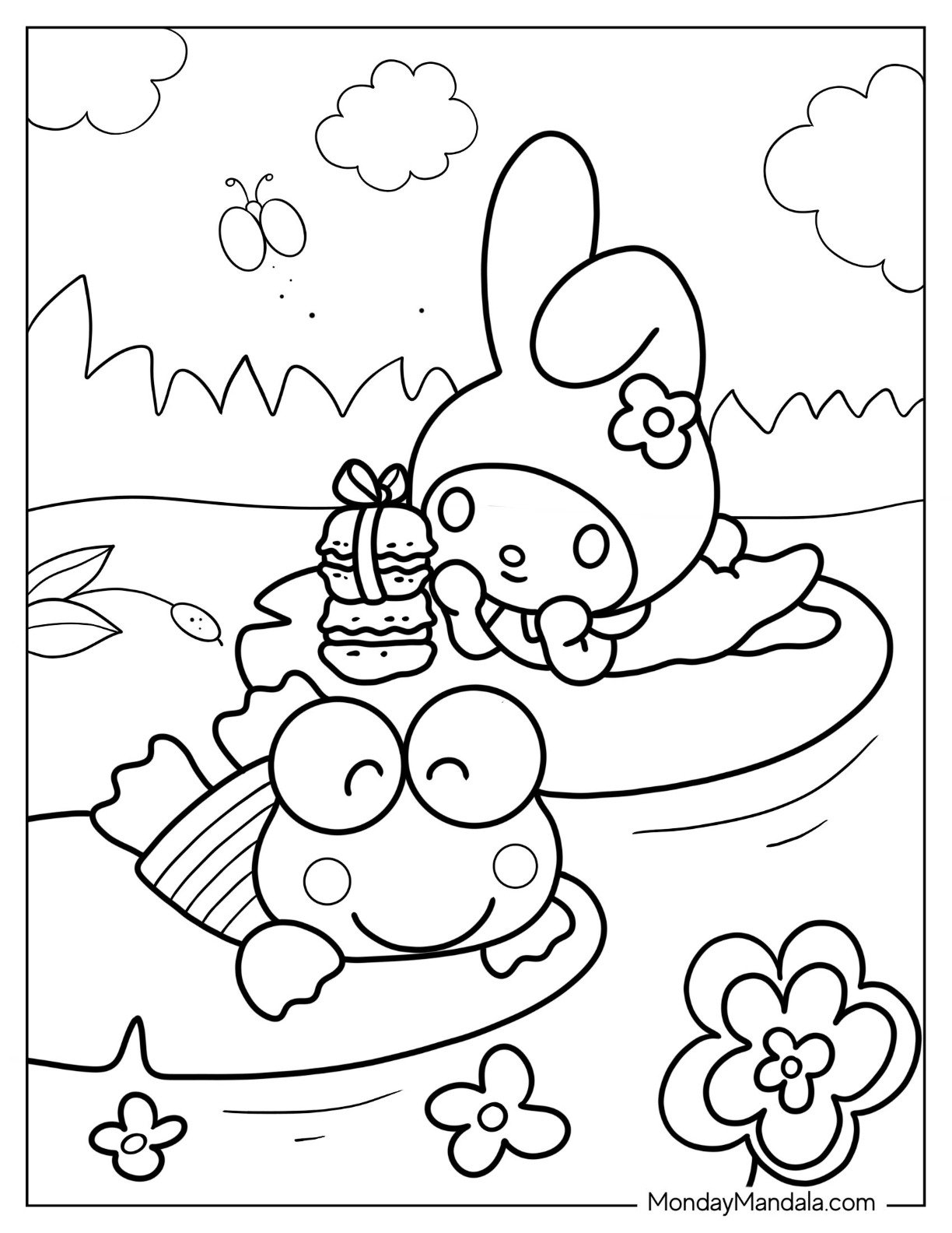20 Keroppi Coloring Pages Free PDF Printables 