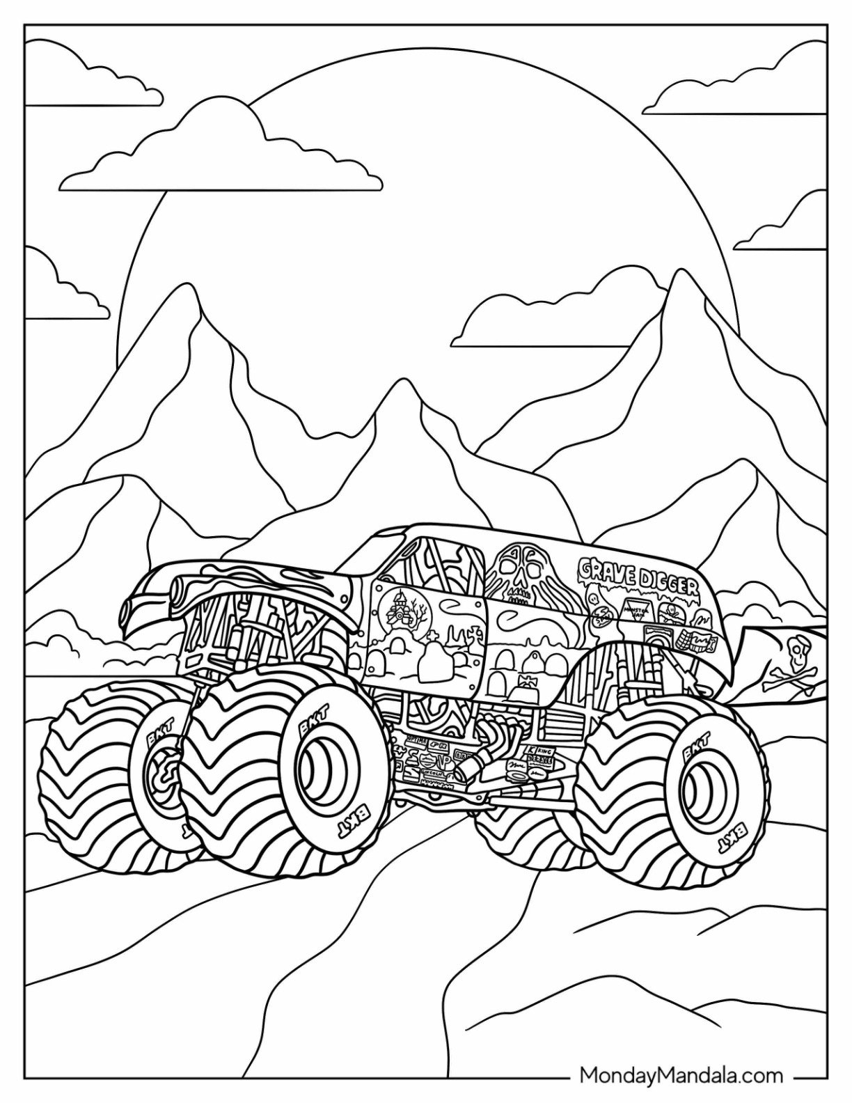 20 Monster Jam Coloring Pages Free PDF Printables 