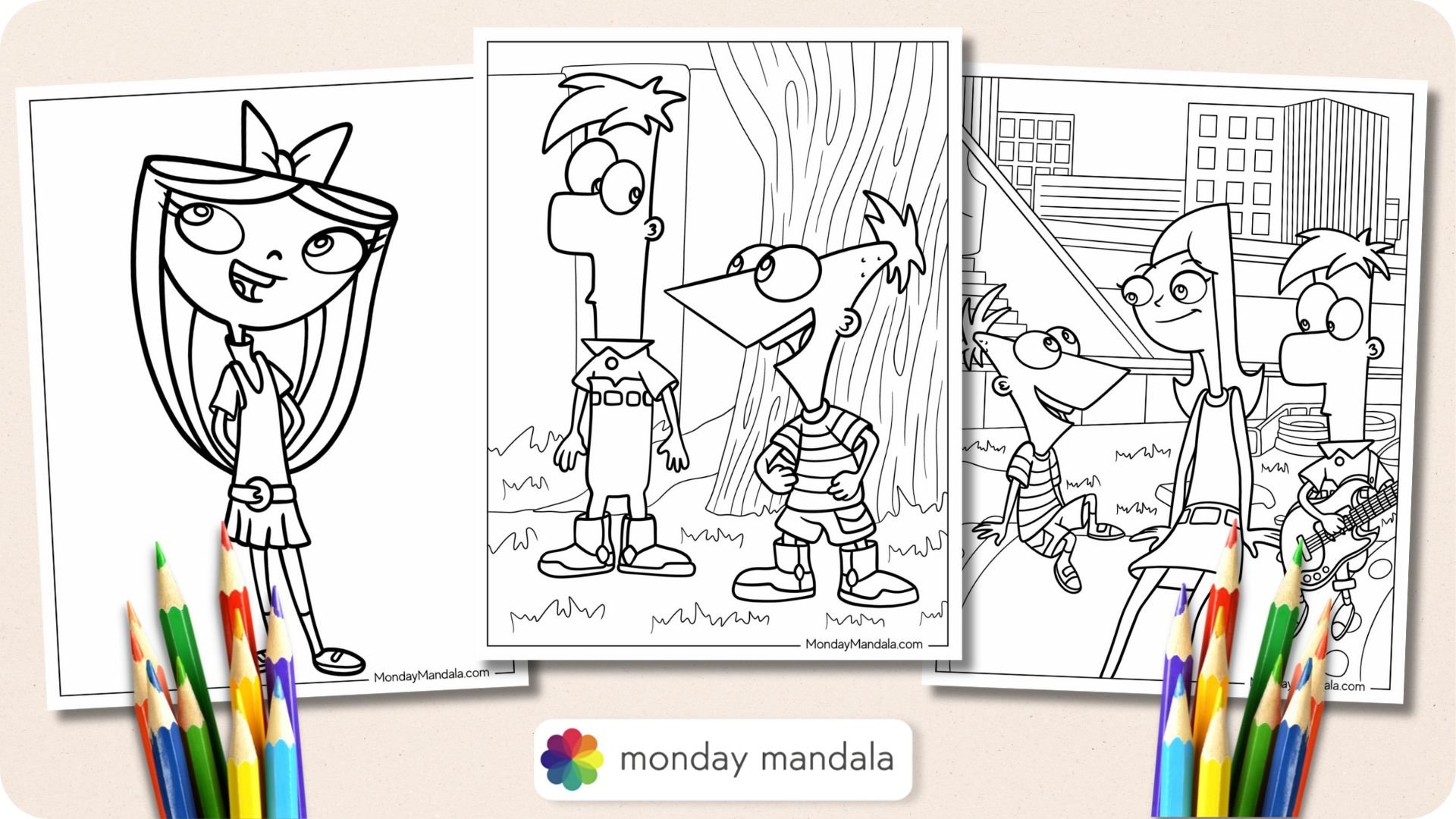 phineas and ferb coloring pages phineas and ferb coloring pages