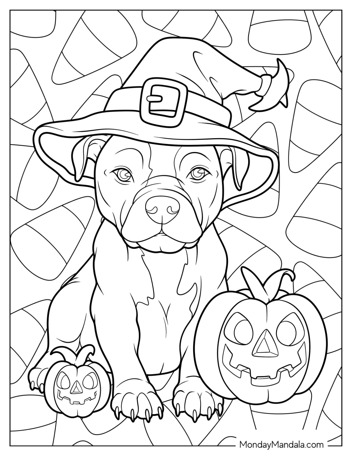 pitbull coloring pages