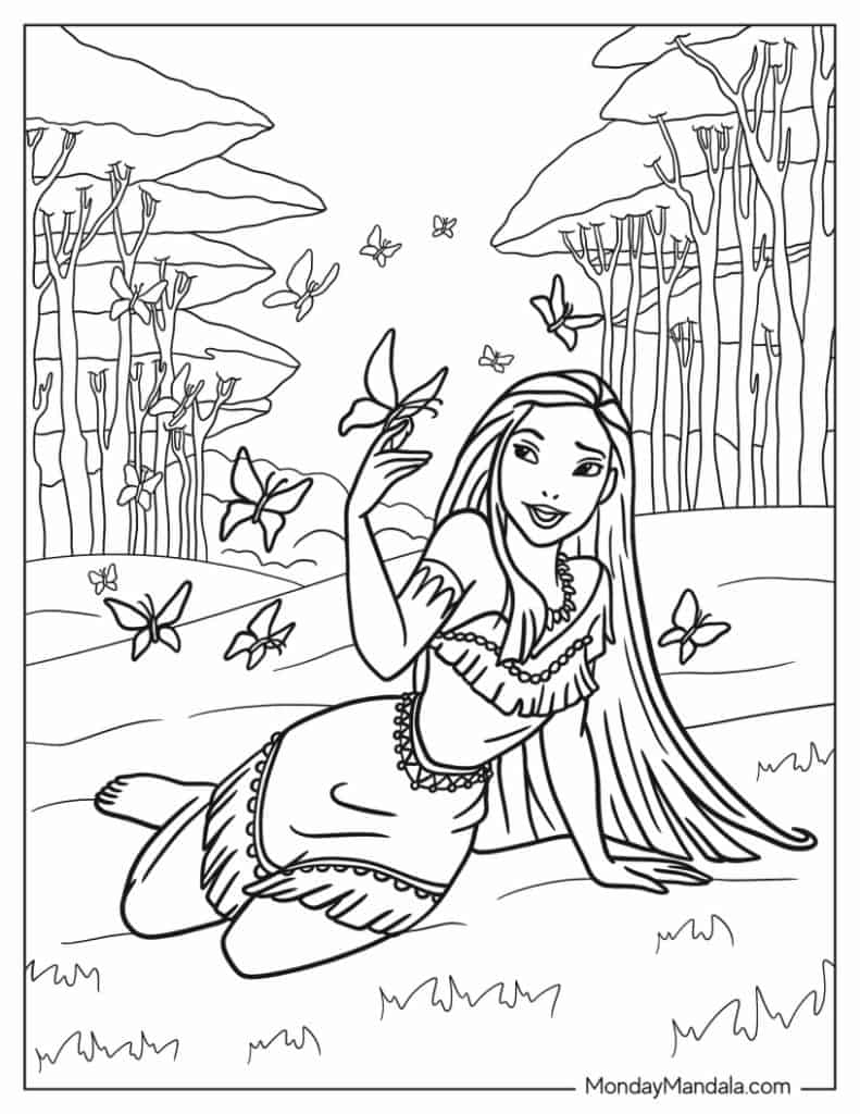 20 Pocahontas Coloring Pages Free PDF Printables 