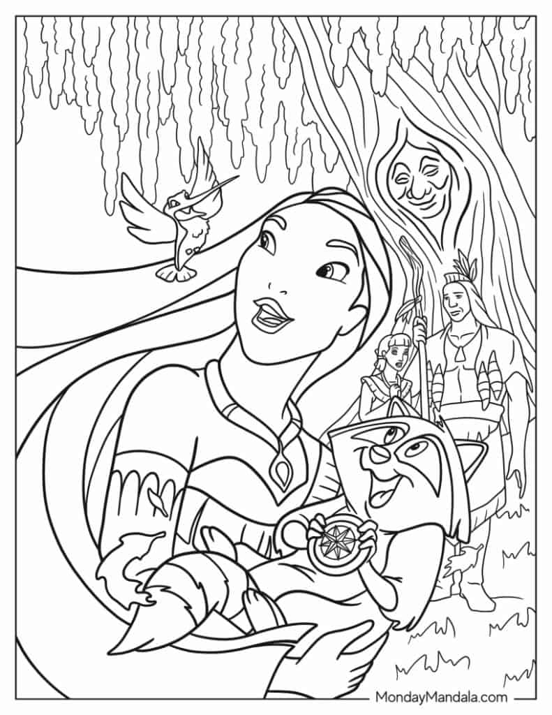 20 Pocahontas Coloring Pages Free PDF Printables 