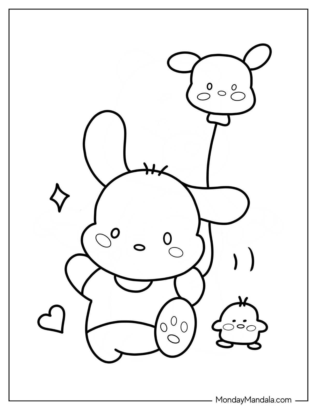 20 Pochacco Coloring Pages Free PDF Printables 