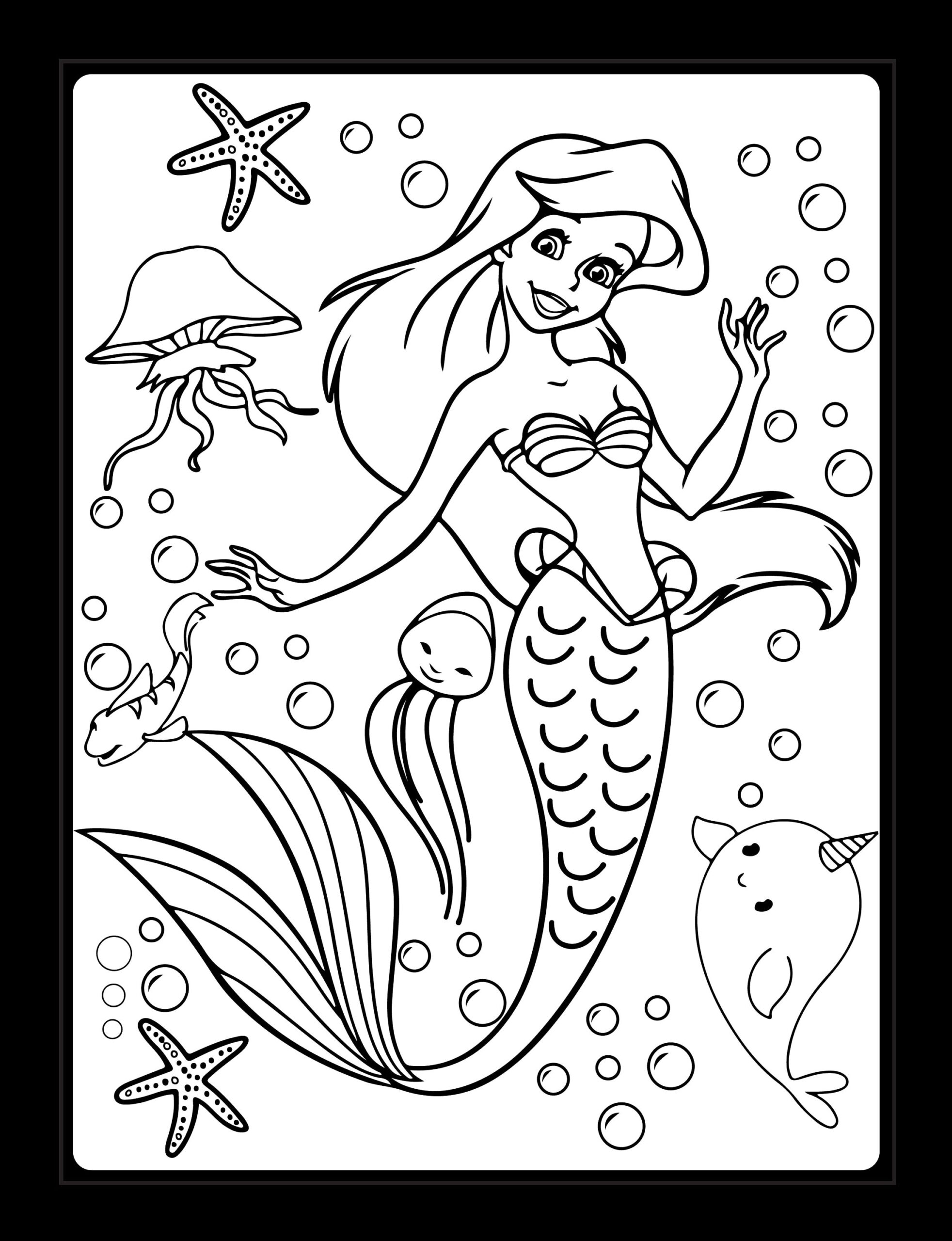 20 Printable Mermaid Coloring Pages Etsy Denmark 20 Printable Mermaid Coloring Pages Etsy Denmark