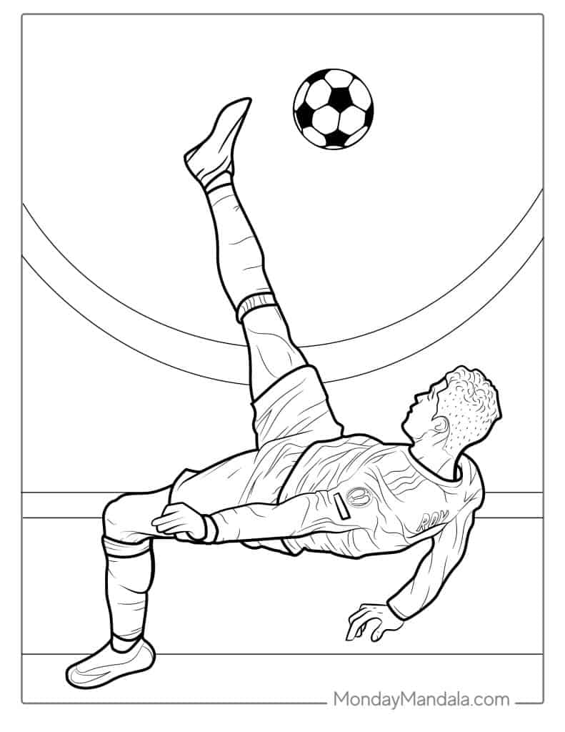 cristiano ronaldo coloring pages
