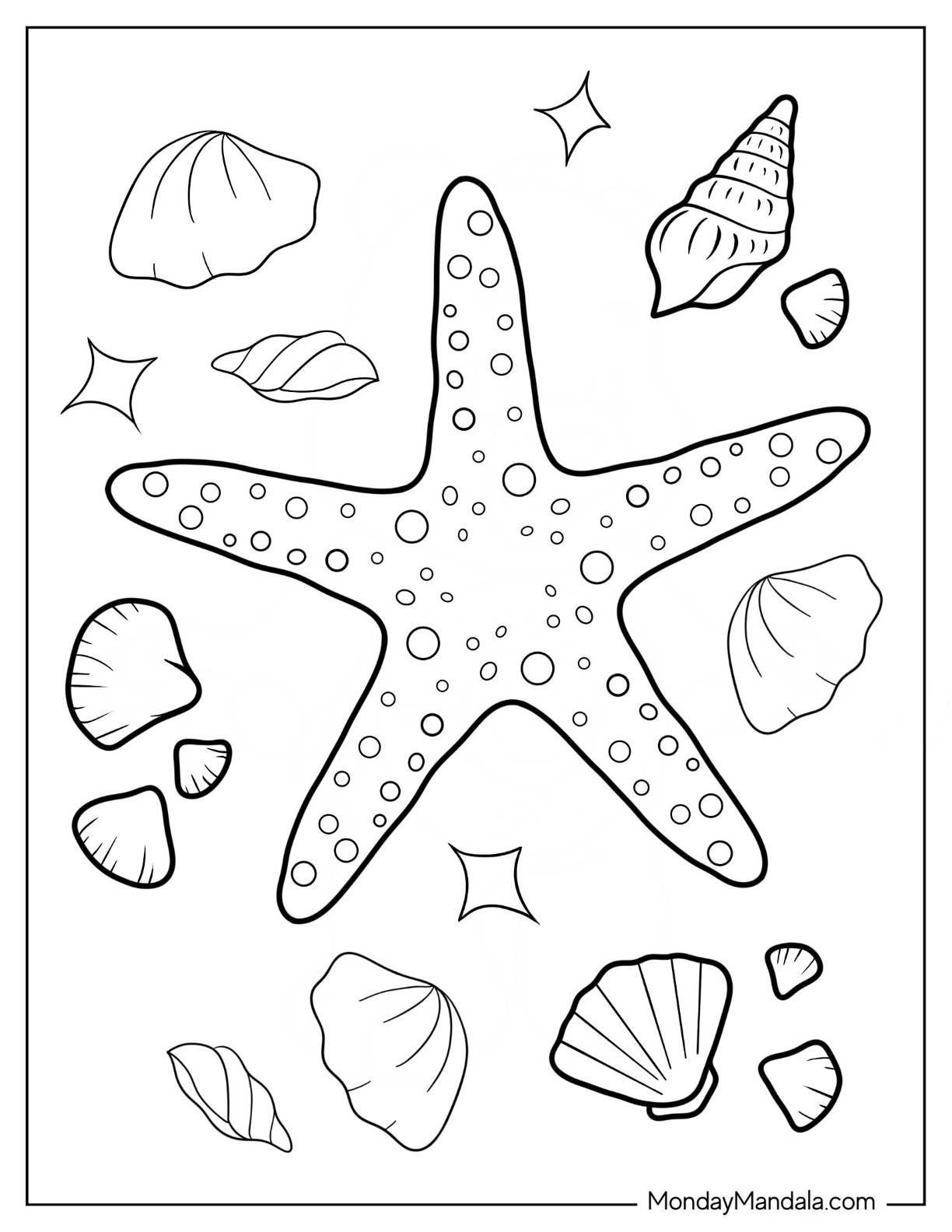 20 Starfish Coloring Pages Free PDF Printables 20 Starfish Coloring Pages Free PDF Printables