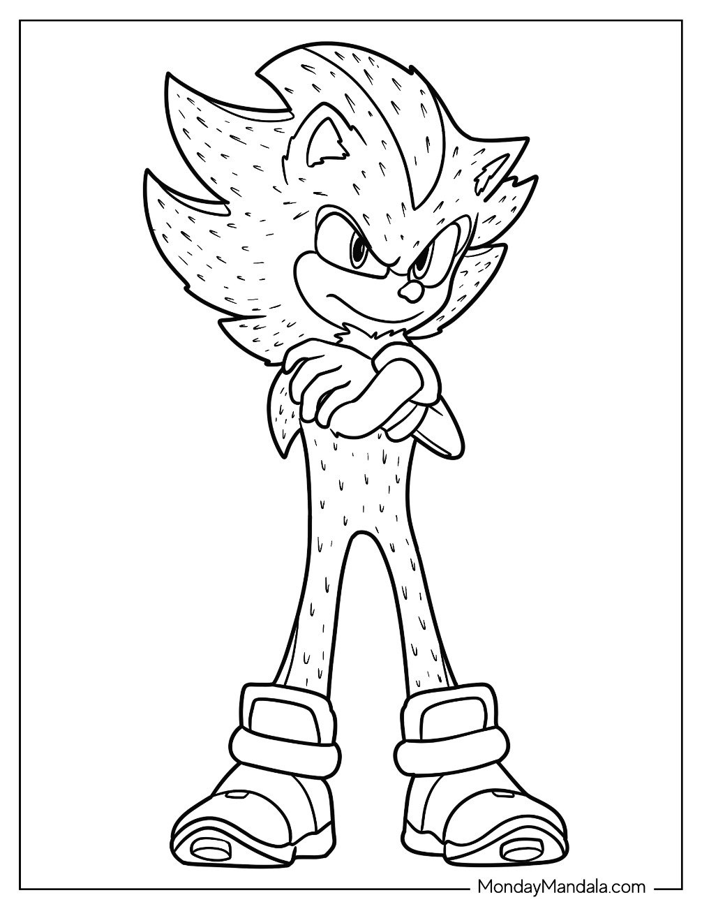 super sonic coloring pages