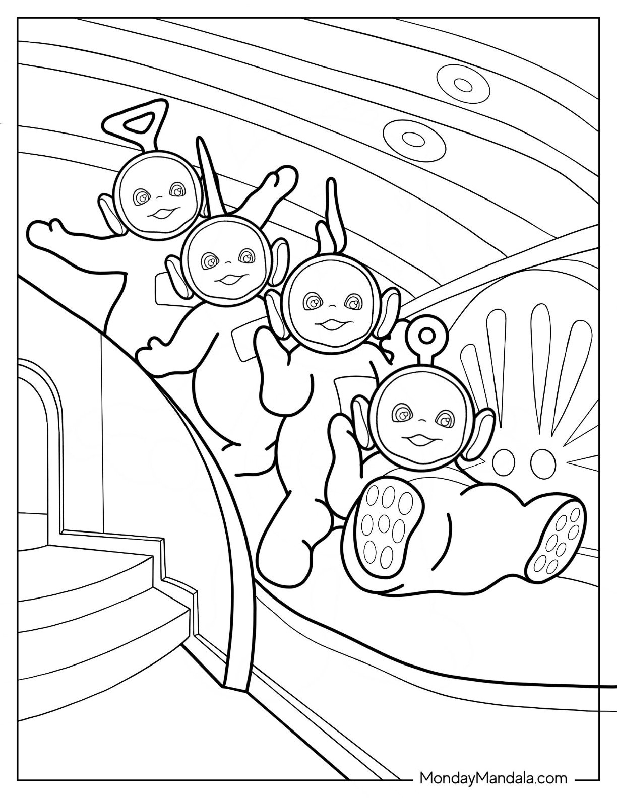 20 Teletubbies Coloring Pages Free PDF Printables 