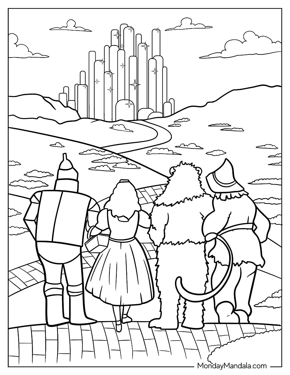 wizard of oz coloring pages wizard of oz coloring pages
