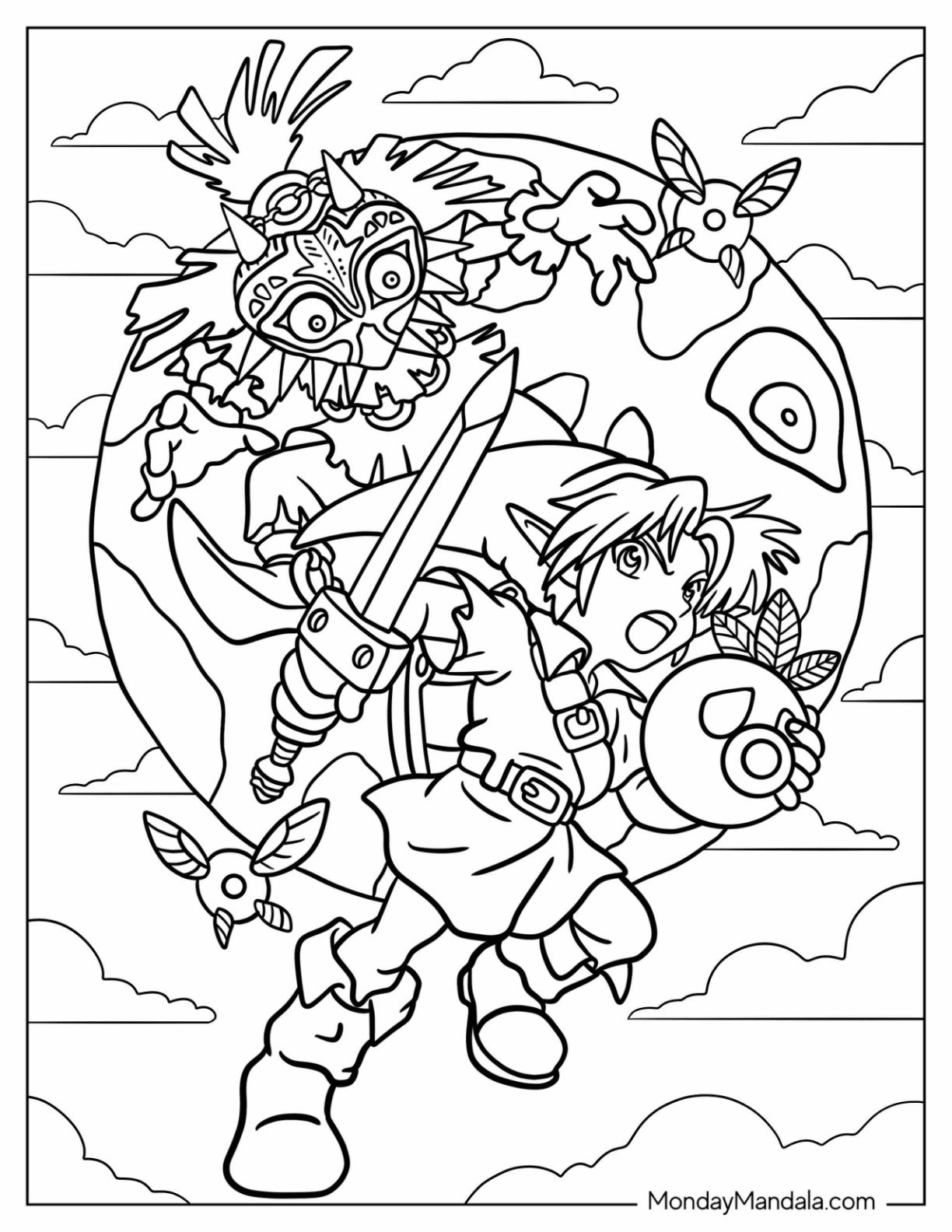 20 Zelda Coloring Pages Free PDF Printables 