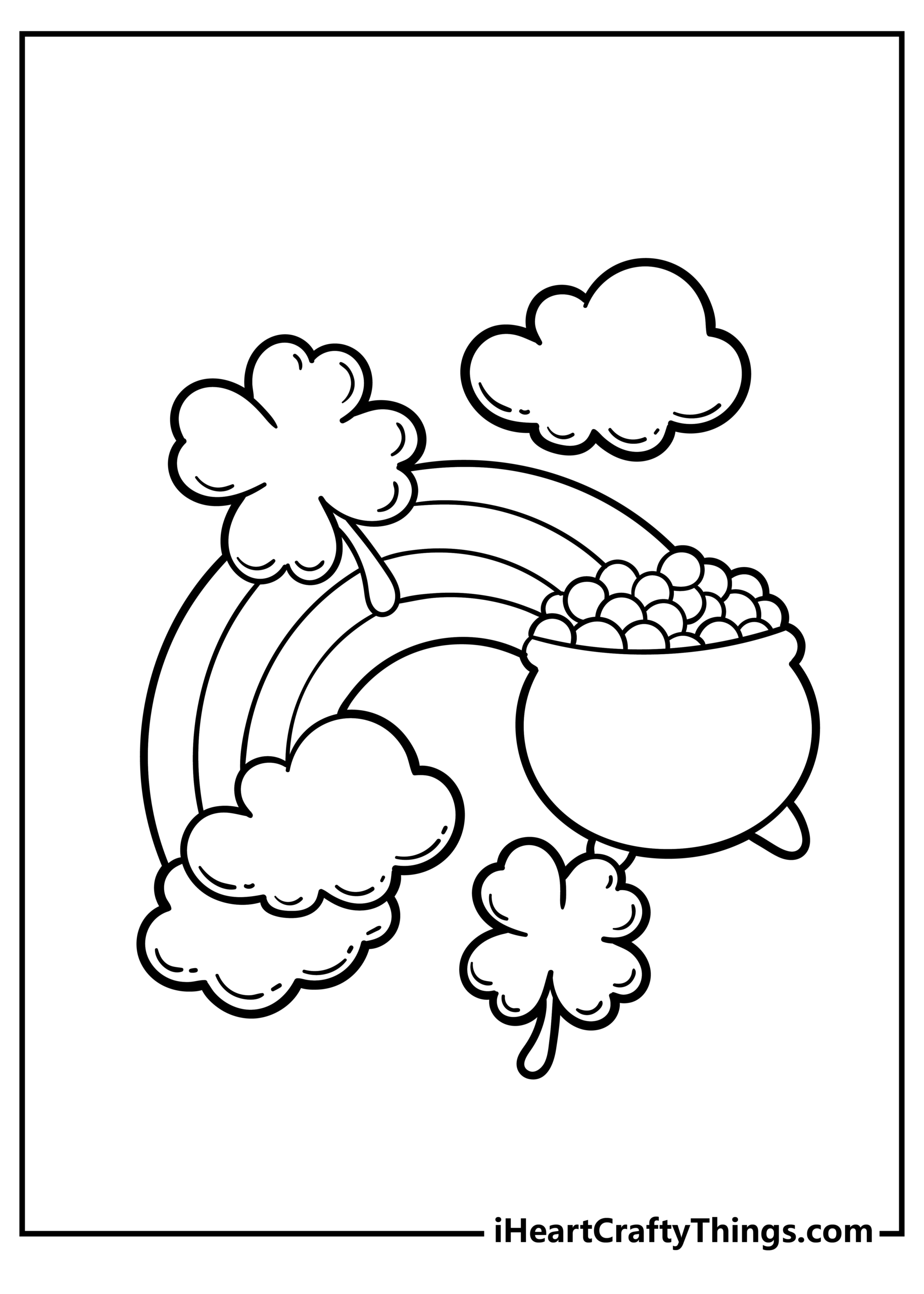 st patrick coloring page