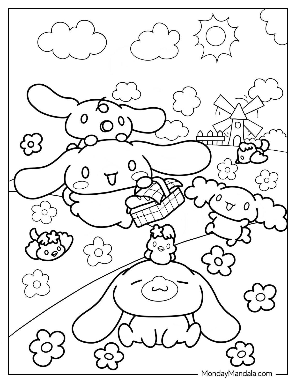 22 Cinnamoroll Coloring Pages Free PDF Printables 