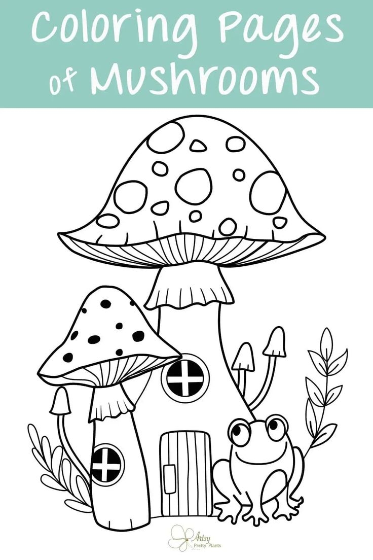 22 Free Mushroom Coloring Pages Free Printables