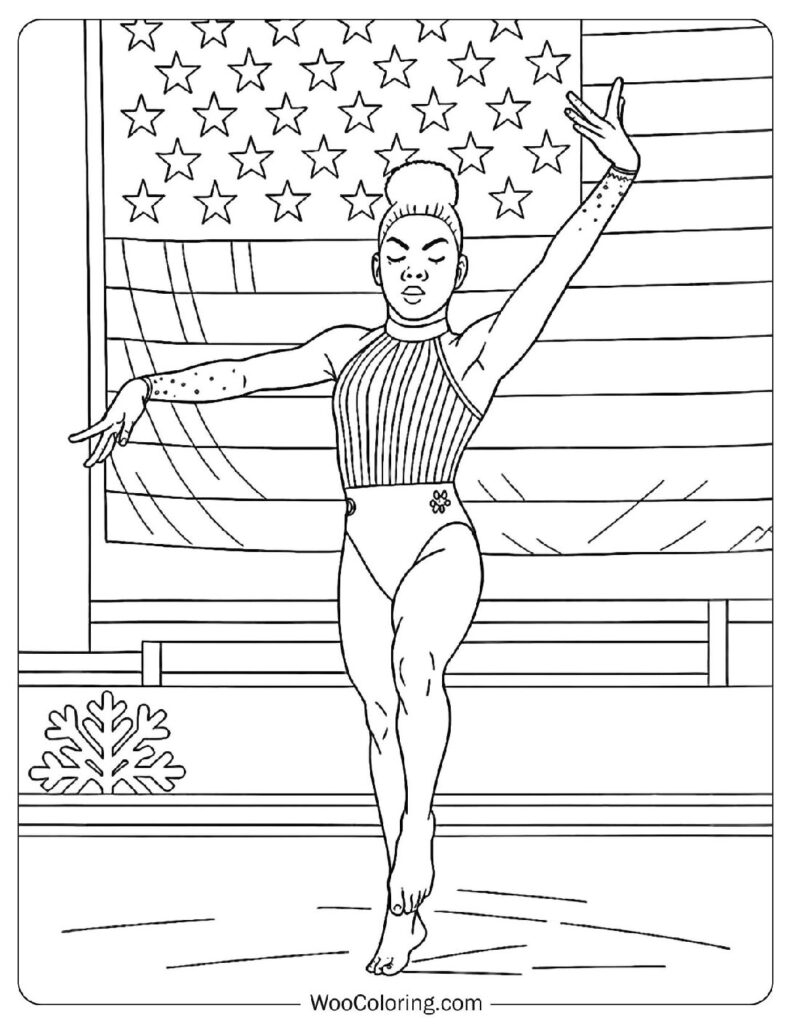 22 Gymnastics Coloring Pages Free PDF To Print Woo Coloring