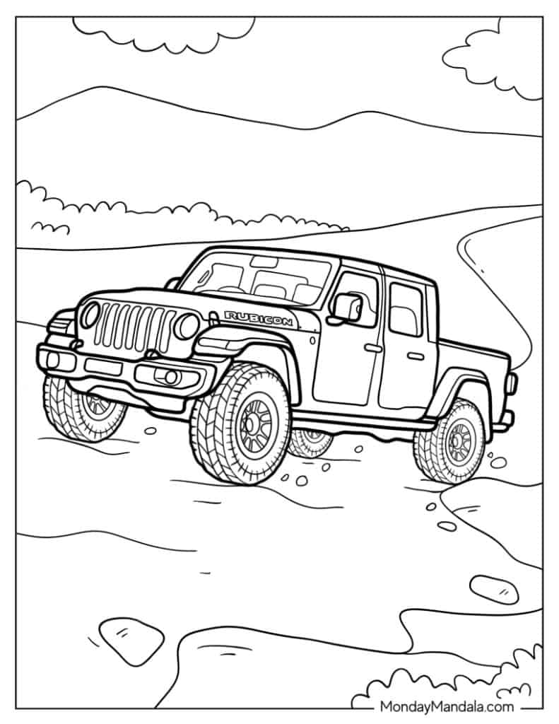 22 Jeep Coloring Pages Free PDF Printables 