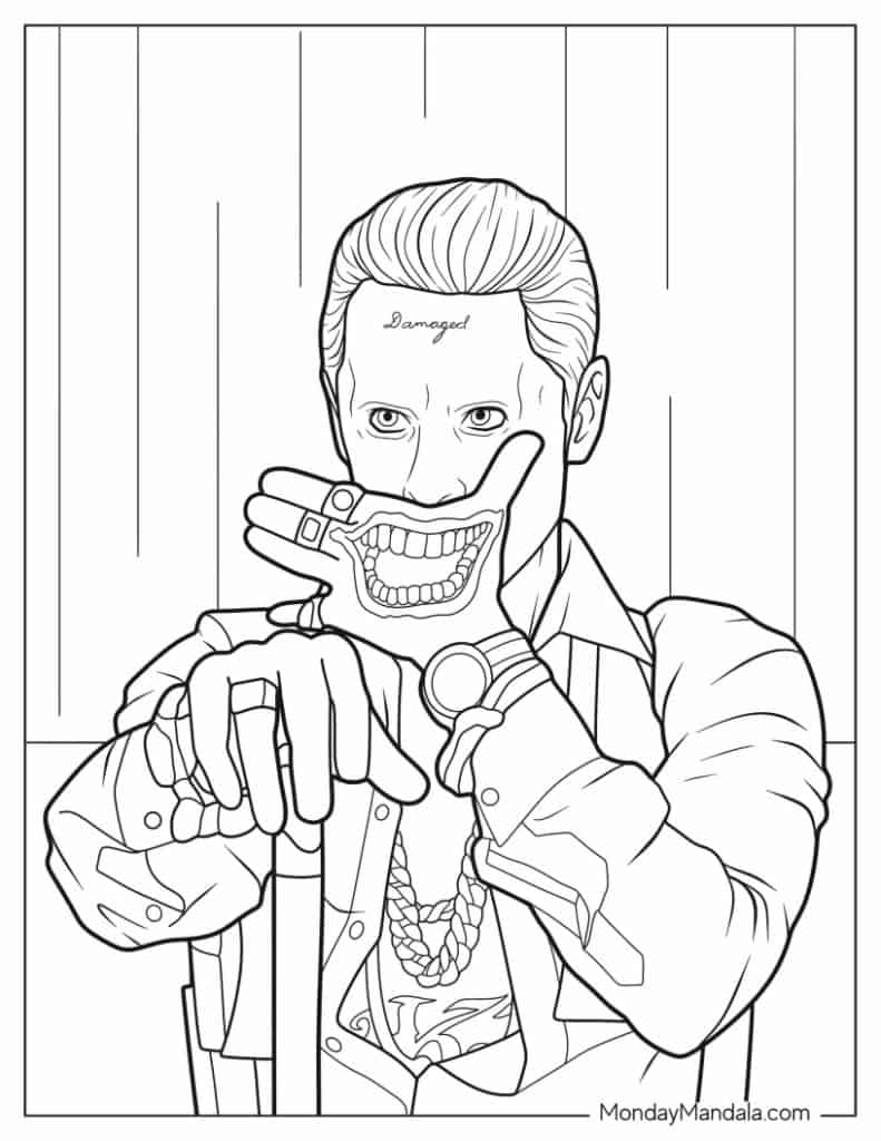 22 Joker Coloring Pages Free PDF Printables 