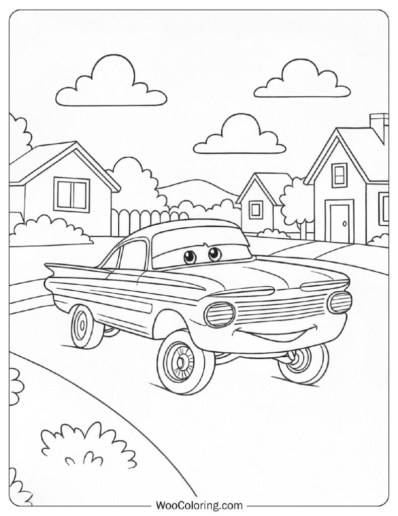 cars coloring page
