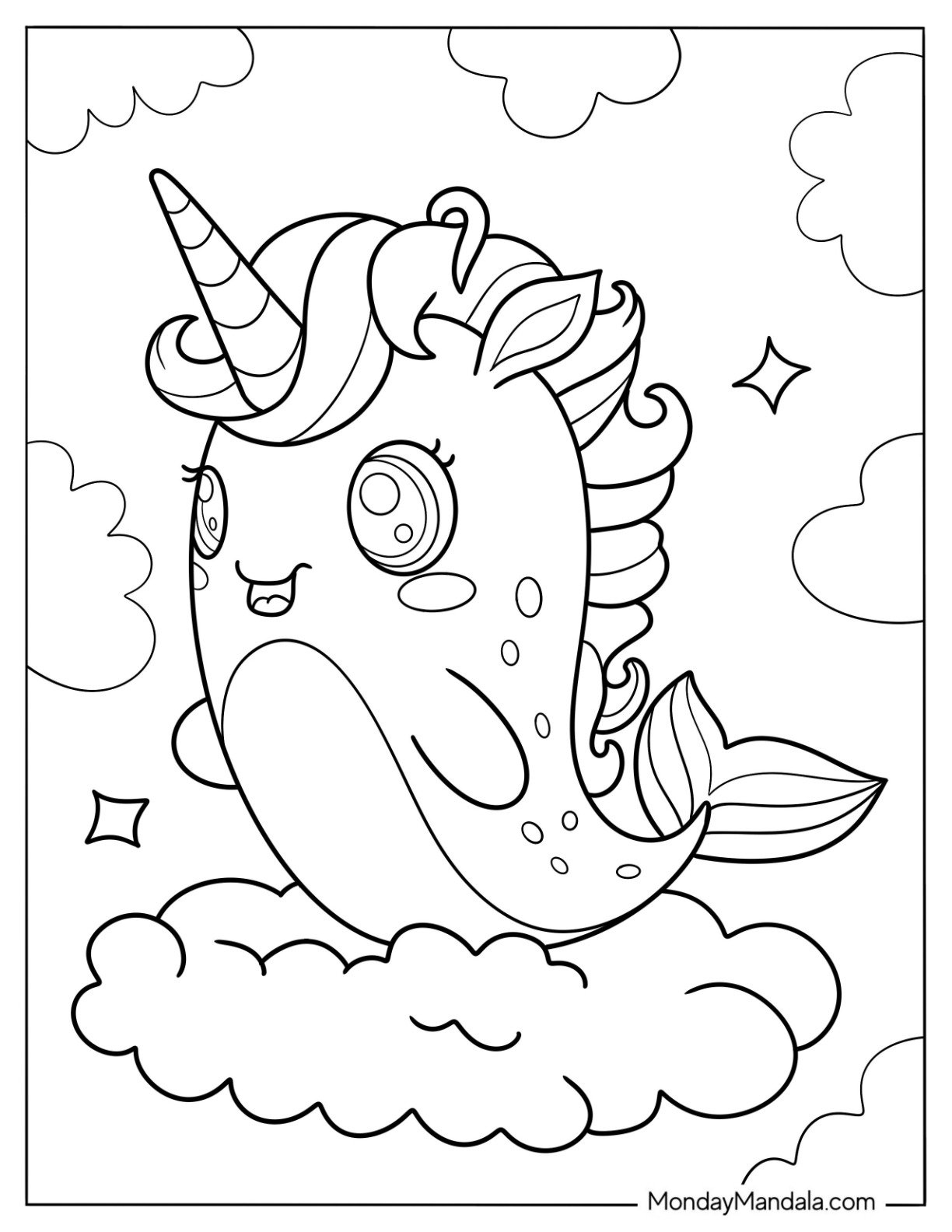 22 Narwhal Coloring Pages Free PDF Printables 22 Narwhal Coloring Pages Free PDF Printables