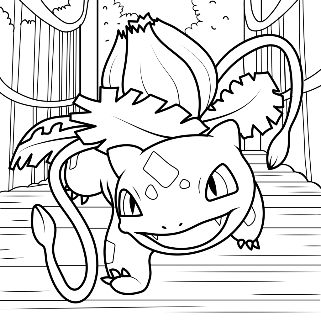 bulbasaur coloring page