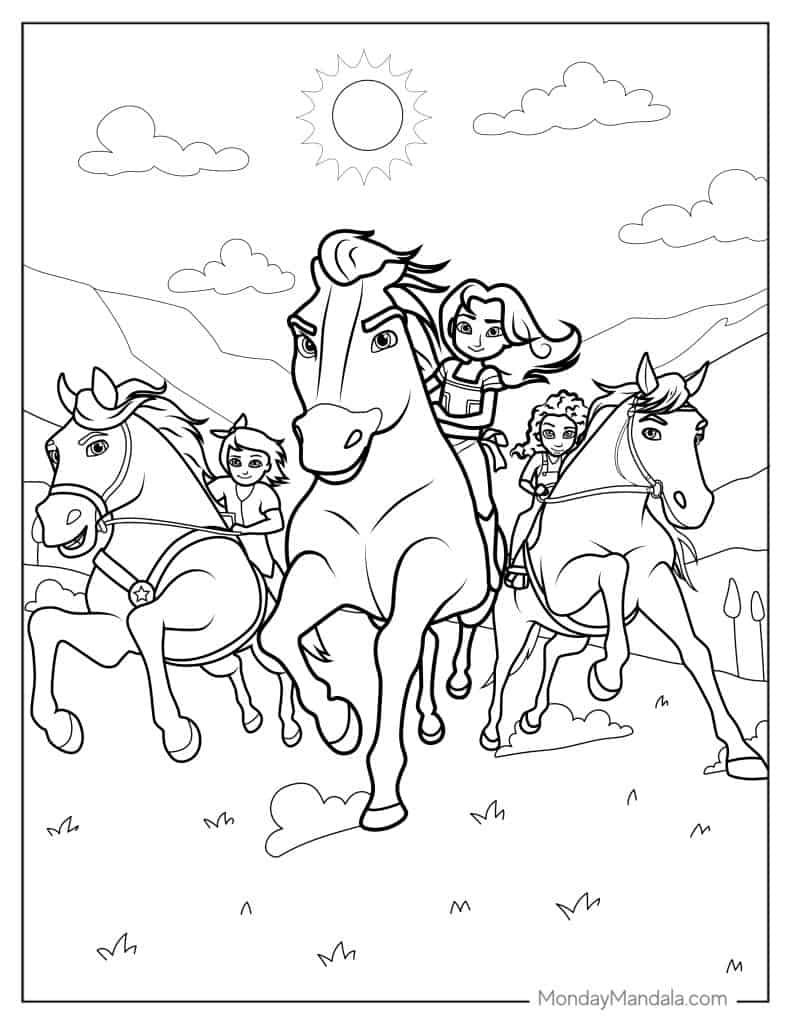 22 Spirit Coloring Pages Free PDF Printables 