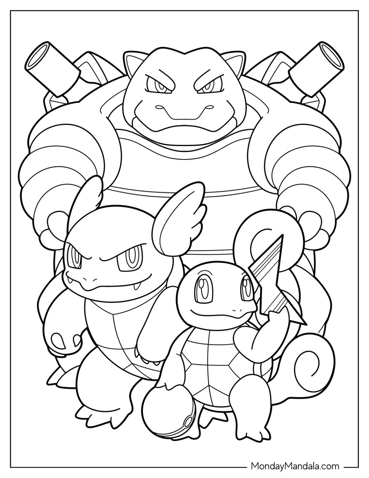 22 Squirtle Coloring Pages Free PDF Printables 