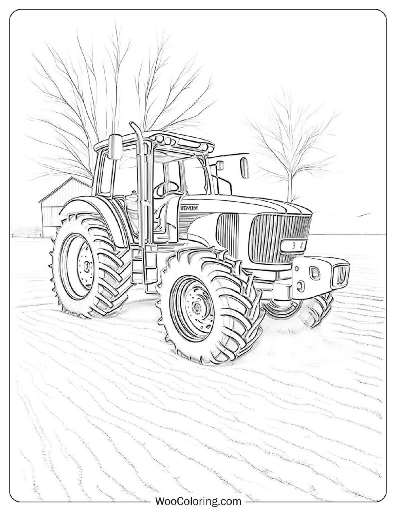 tractor coloring pages