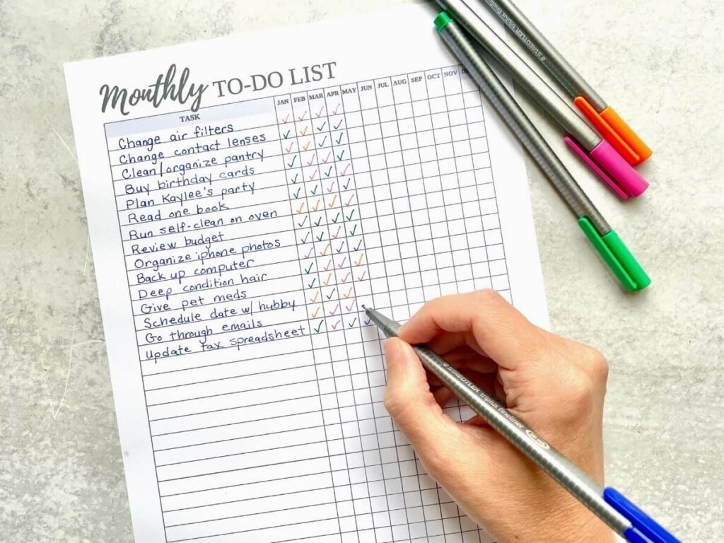 23 Things To Add To Your Monthly To Do List Free Printable Checklist 23 Things To Add To Your Monthly To Do List Free Printable Checklist
