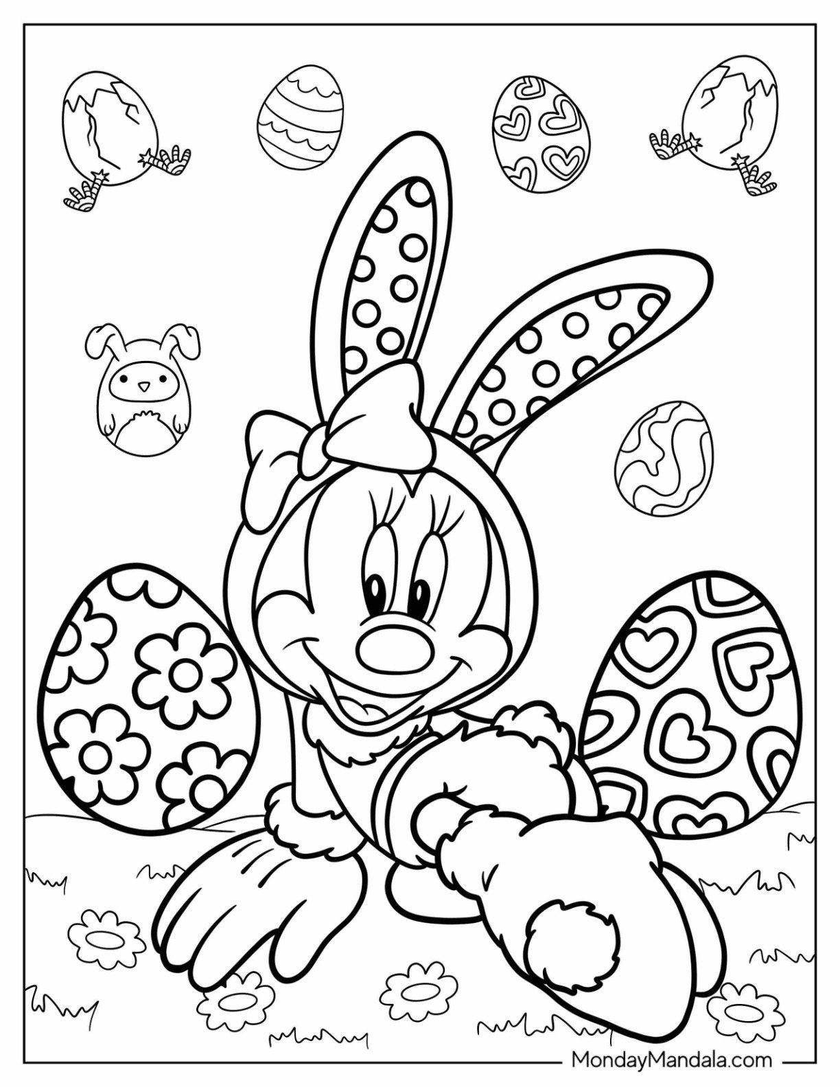 24 Disney Easter Coloring Pages Free PDF Printables 