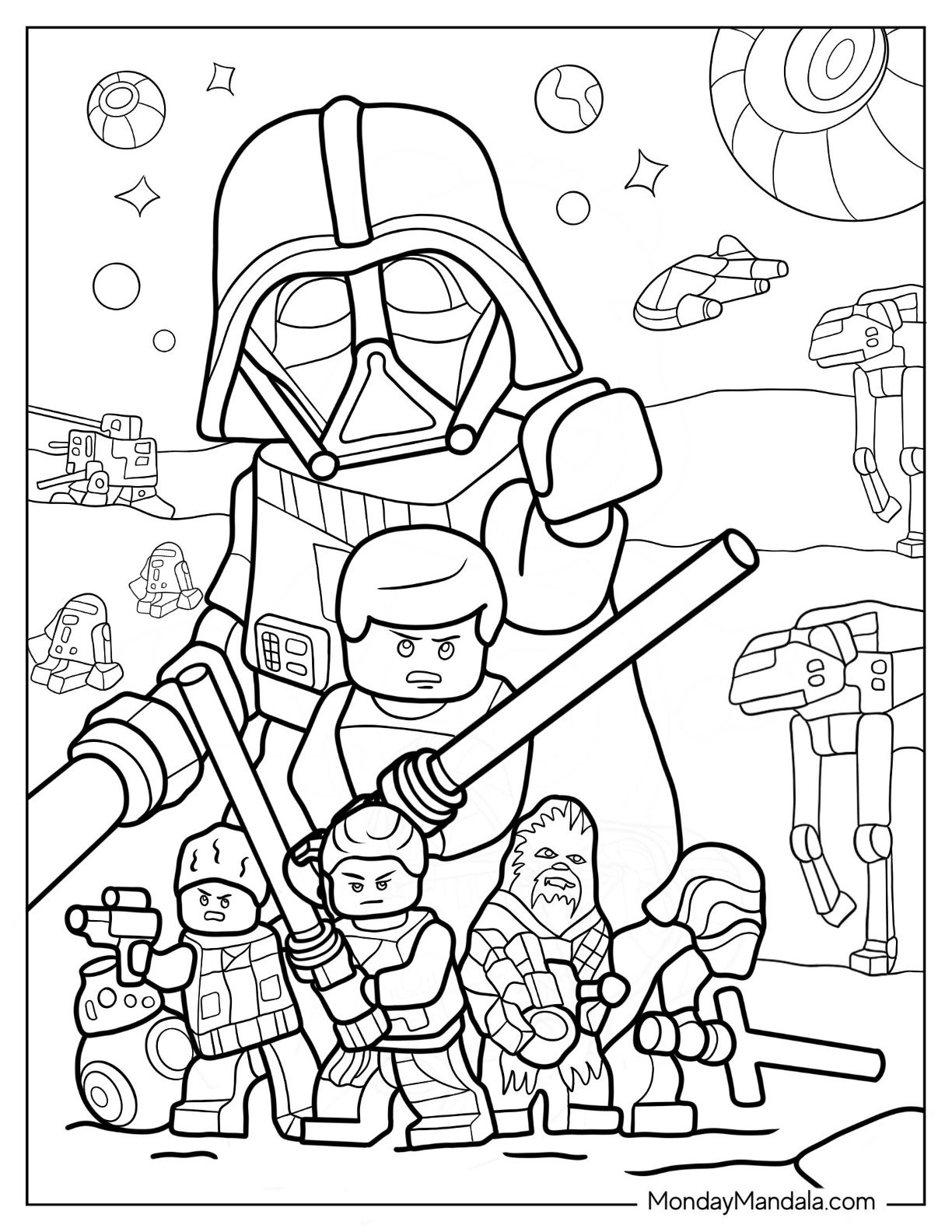 star wars coloring page