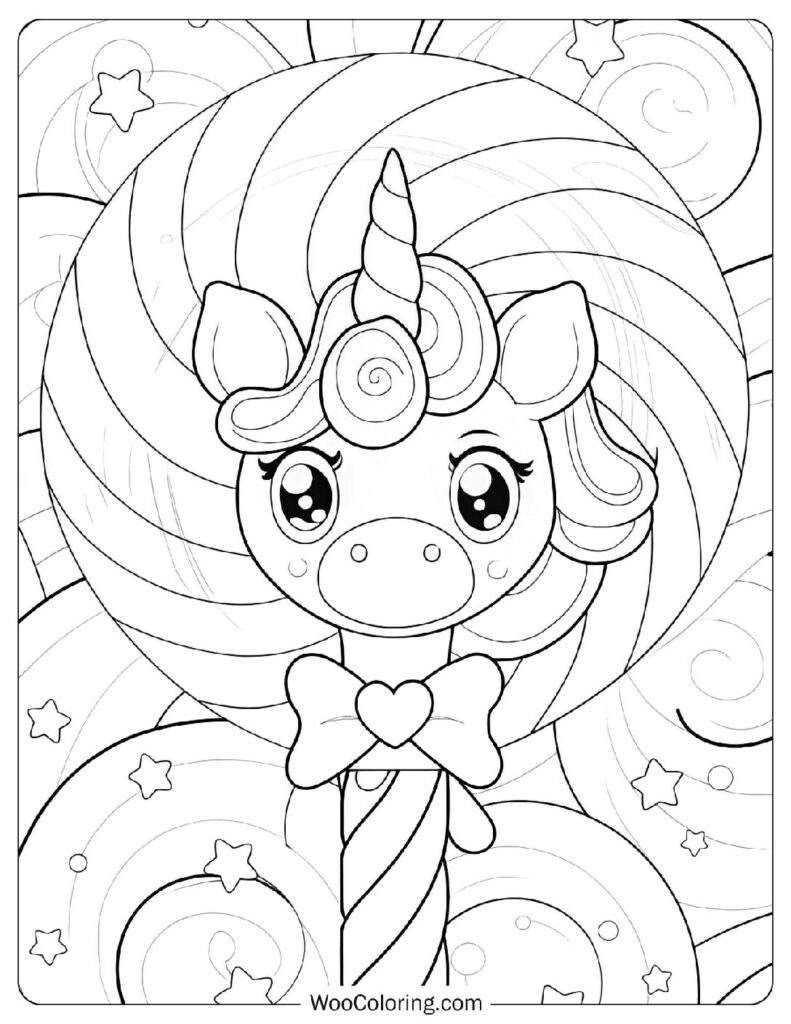 24 Lollipop Coloring Pages Free PDF To Print Woo Coloring