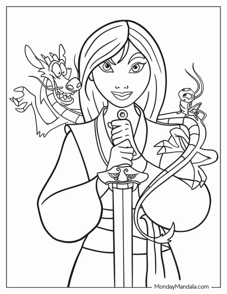 24 Mulan Coloring Pages Free PDF Printables 24 Mulan Coloring Pages Free PDF Printables