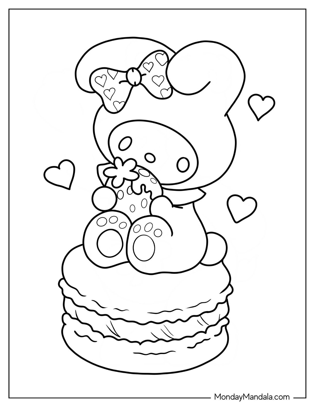 coloring pages my melody coloring pages my melody