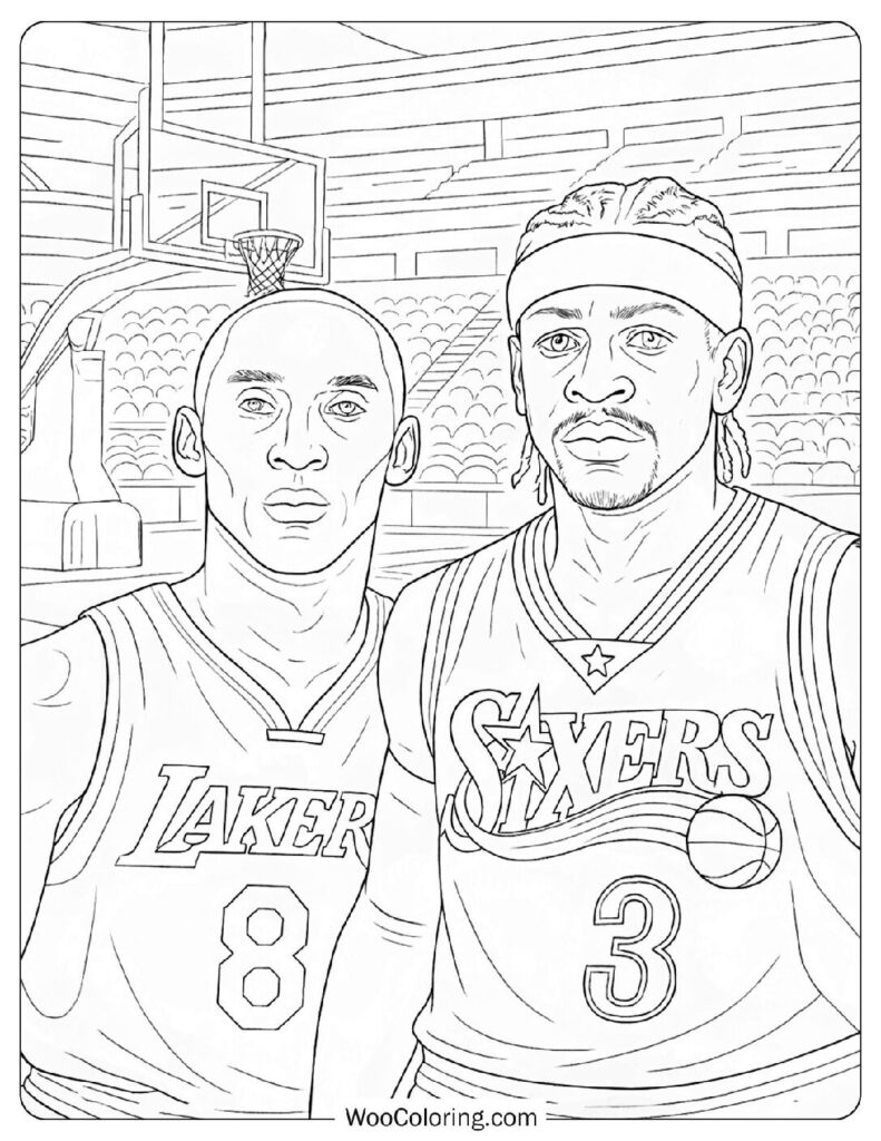 24 NBA Basketball Coloring Pages Free PDF To Print Woo Coloring 24 NBA Basketball Coloring Pages Free PDF To Print Woo Coloring