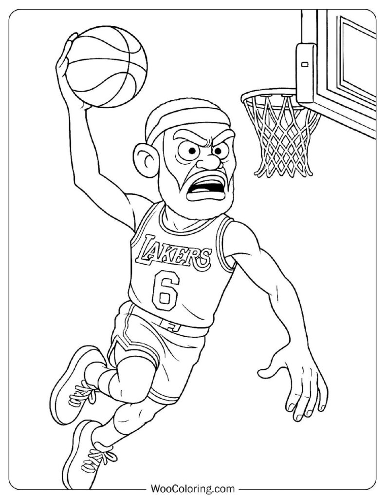 basketball coloring page
