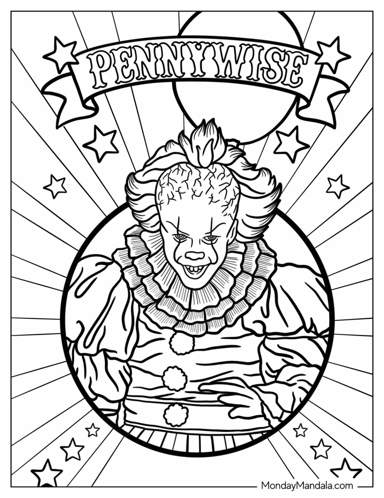 24 Pennywise Coloring Pages Free Coloring Pages 