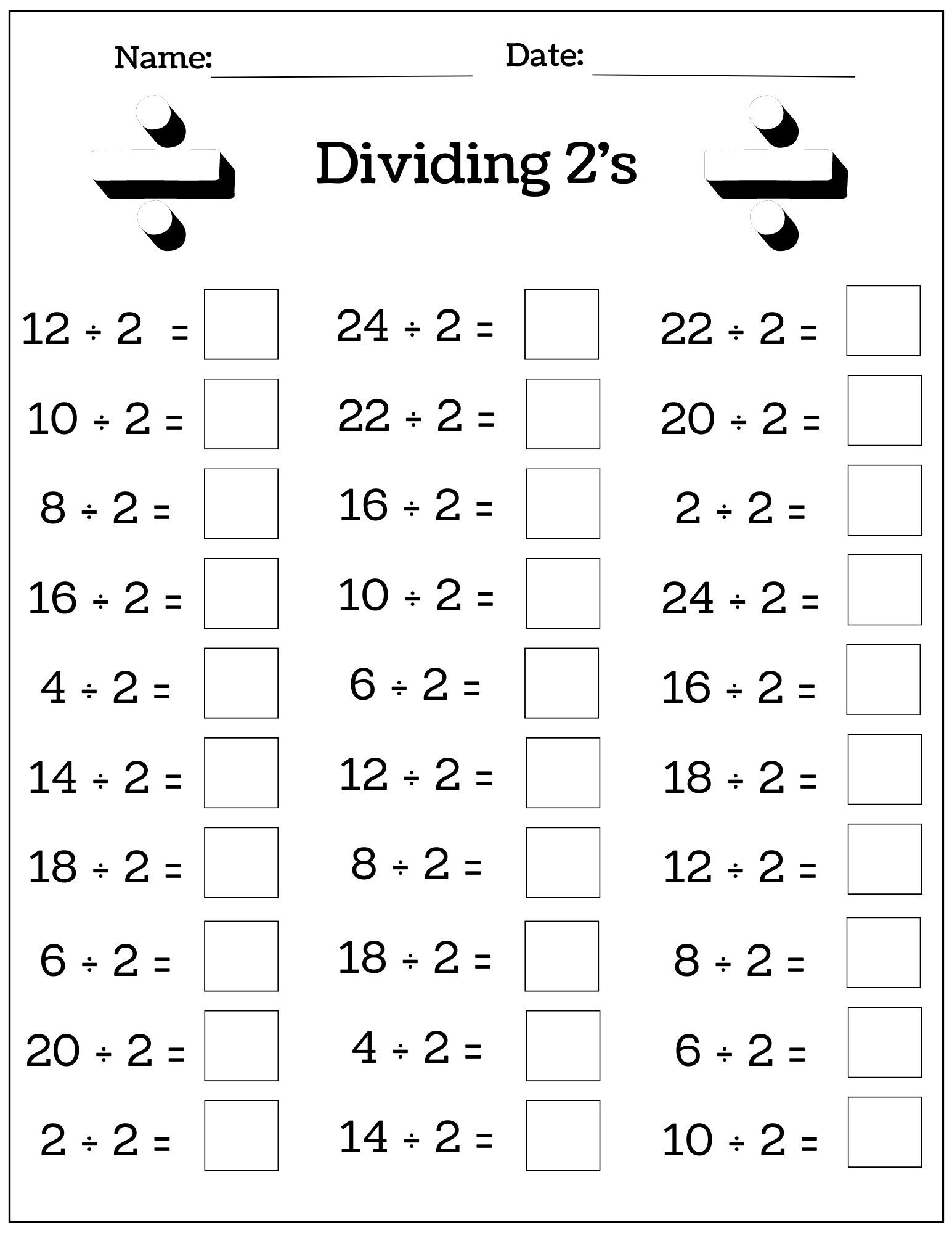 24 Printable Multiplication And Division Worksheets 1 12 Fill In The Blanks With Answer Pages Maths Drills Etsy Canada