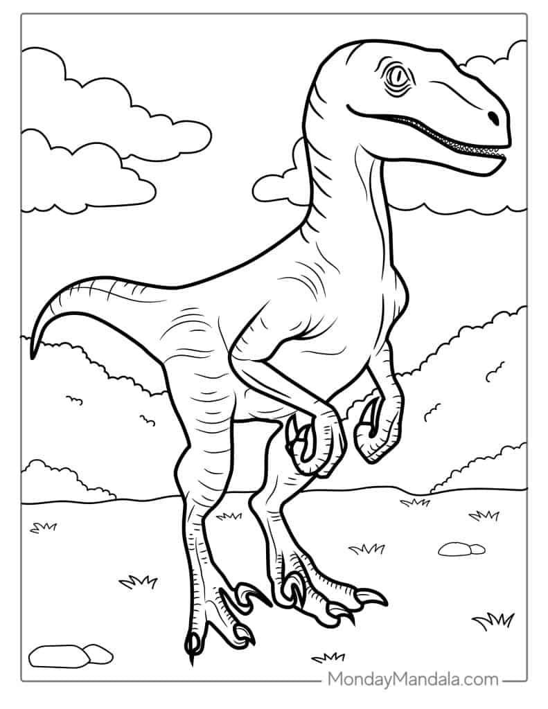 24 Velociraptor Coloring Pages Free PDF Printables 24 Velociraptor Coloring Pages Free PDF Printables