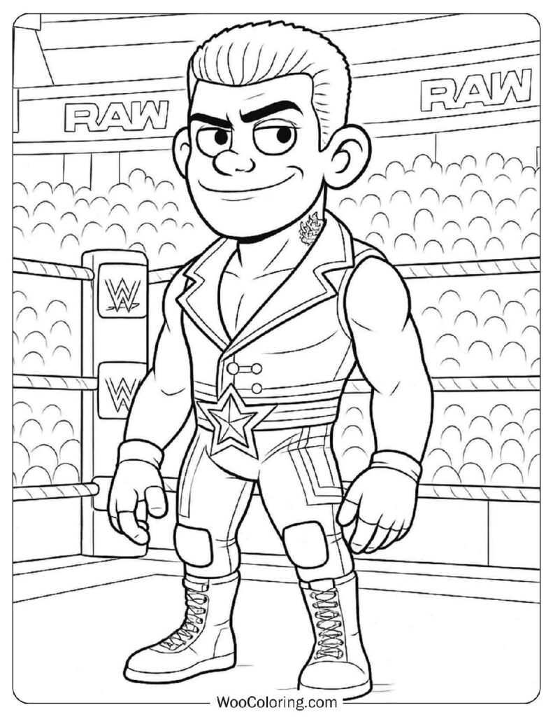 wwe wrestlers coloring pages