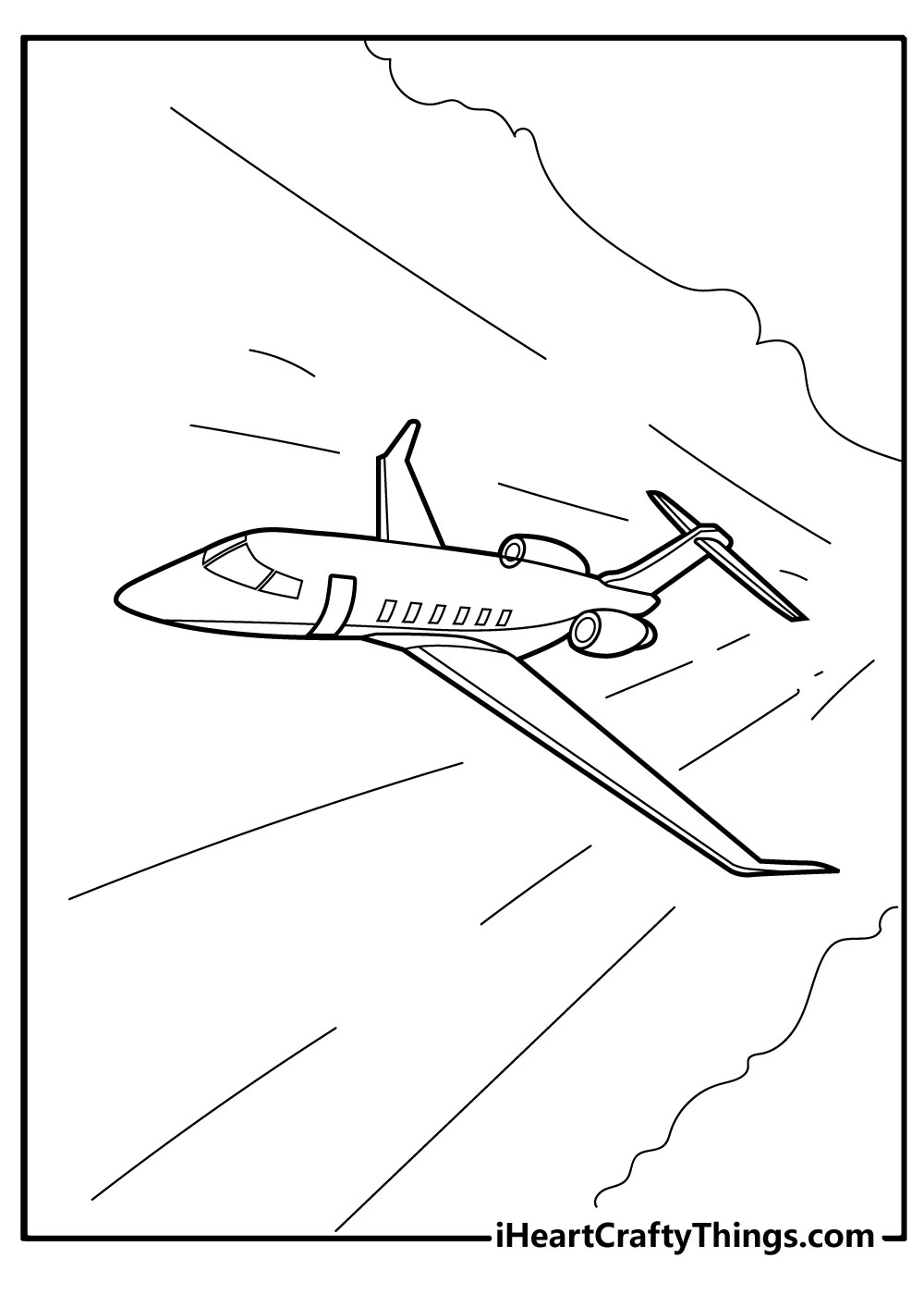 25 Airplane Coloring Pages 100 Free Printables