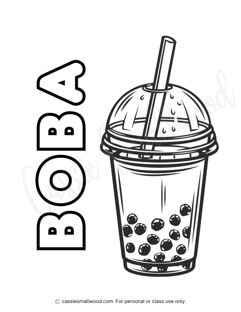 cute boba coloring pages cute boba coloring pages