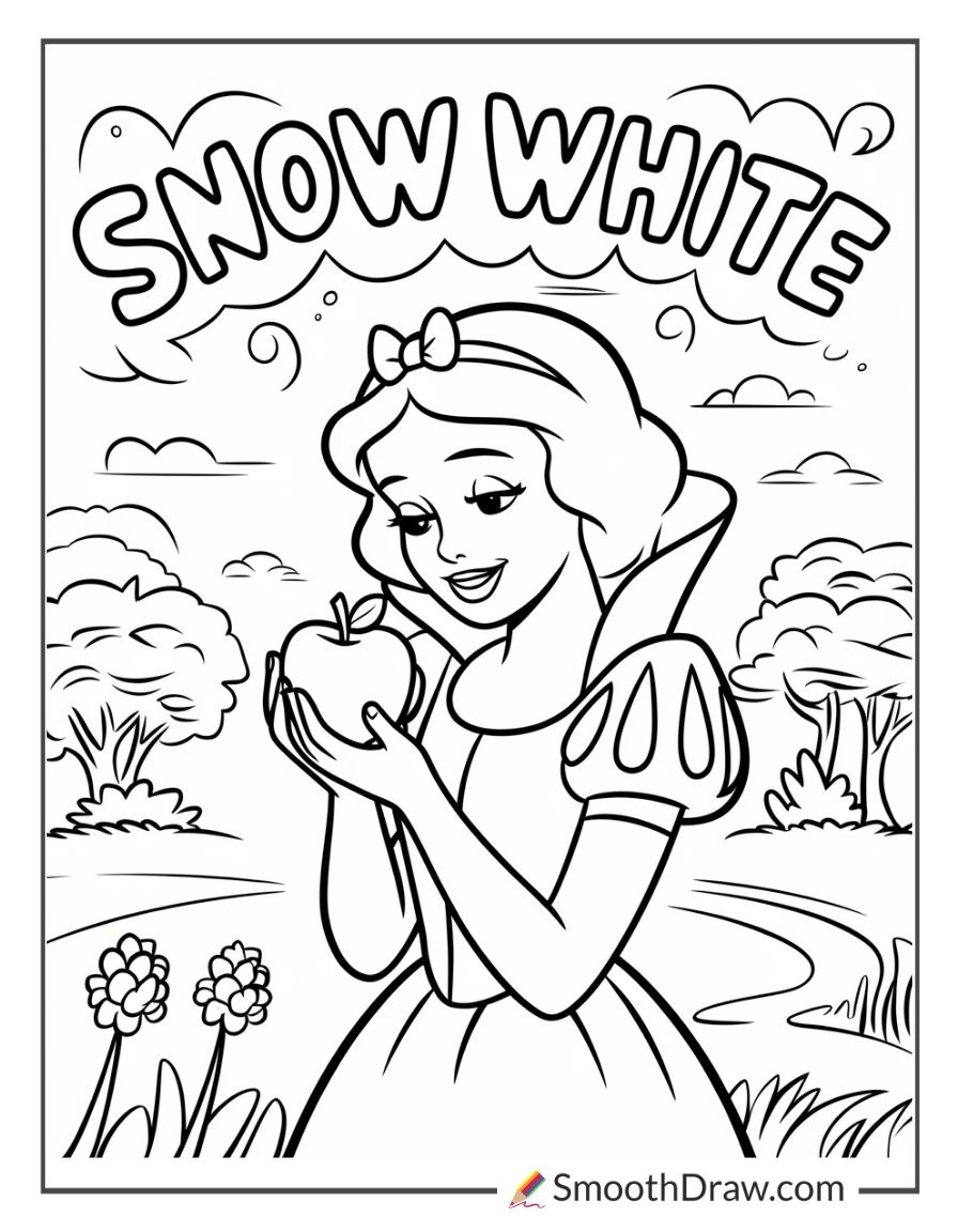 coloring pages snow white coloring pages snow white
