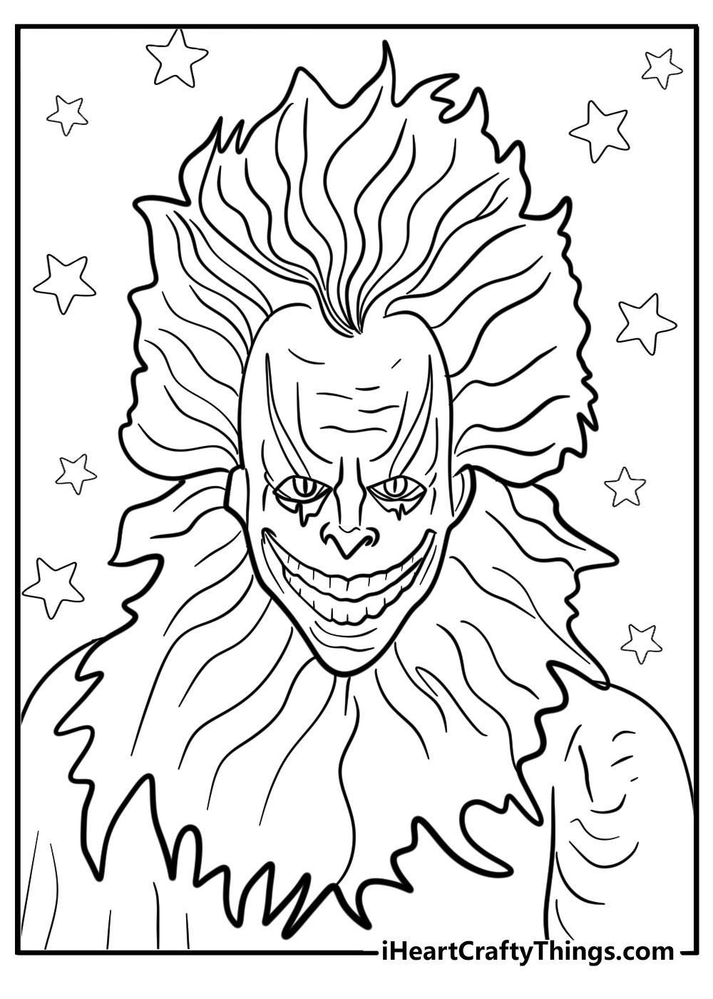 coloring pages scary